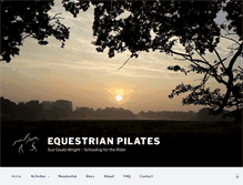 Tablet Screenshot of equestrianpilates.co.uk